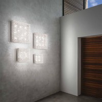 Ideal Lux Admiral wall or ceiling lamp with crystals