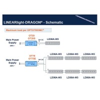 Osram LINEARlight DRAGON 12W 24V 5400K luce fredda Profilo LED