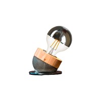 AVG Calypso table lamp in wood and concrete