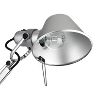 Artemide Tolomeo E27 lampada da tavolo alluminio