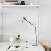 Artemide Tolomeo E27 lampada da tavolo alluminio