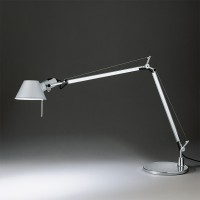 Artemide Tolomeo E27 lampada da tavolo alluminio