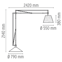 Flos Superarchimoon Lampada da Terra By Philippe Starck 2000