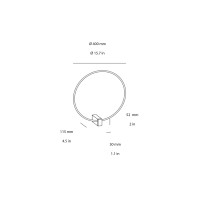 Wever & Ducrè Finlin Round led applique