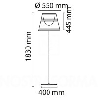 Flos Ktribe F3 1830mm Floor Lamp for Indoor diffused lighting