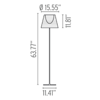 Flos Ktribe F2 1620mm Floor Lamp diffused lighting dimmable