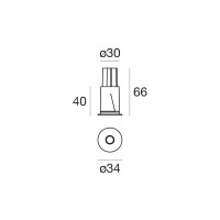 iLed Quantum 1 Fixed LED 2W 3000K 30° Recessed Ceiling