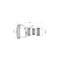 Presa mobile industriale 3P+T 16A 380-415V waterproof