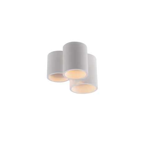 Fai plaster ceiling lamp with cylinder composition