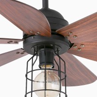 Faro Chicago ceiling fan lamp with remote control