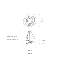 Artemide Pirce Mini lampada led a sospensione