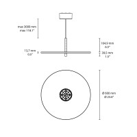 Flos My Disc suspension lamp
