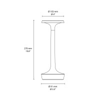 copy of Flos Bon Jour Unplugged LED battery Lamp white