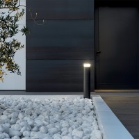 Lombardo Tok 40cm round floor bolloard led for outdoor IP66