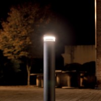 Lombardo Tok 100cm cylinder floor bolloard led for outdoor IP66