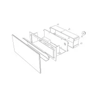 Playled Vitrum glass recessed led wall step light 506 box asymmetric Playled Vitrum glass recessed led wall step light 506 box asymmetric