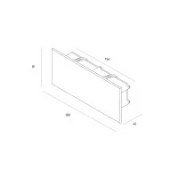 Playled Vitrum glass recessed led wall step light 506 box asymmetric Playled Vitrum glass recessed led wall step light 506 box asymmetric