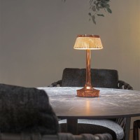 Flos Bon Jour Unplugged rechargeable lamp matt chrome-red