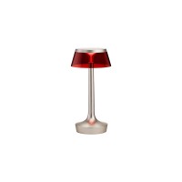 Flos Bon Jour Unplugged rechargeable lamp matt chrome-red