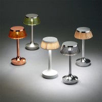 Flos Bon Jour Unplugged lampada ricaricabile cromo-giallo