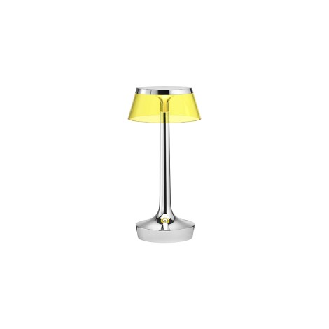 Flos Bon Jour Unplugged rechargeable lamp chrome-yellow