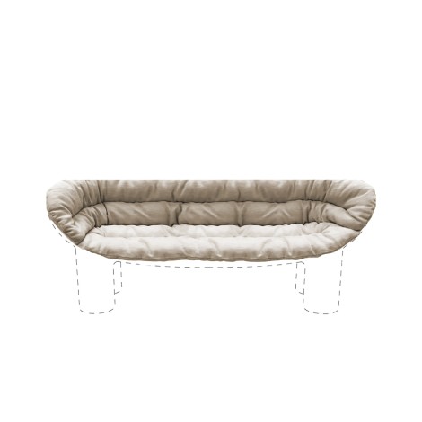 Driade Roly Poly Sofa Linen Barcellona cushion