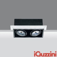 IGuzzini 8819 Frame due luci incasso indoor downlight 2x50W