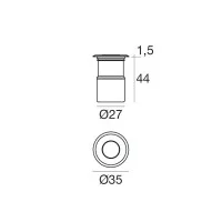 Linea Light BERET 2R LED floor recessed spotlight IP67 for outdoor Linea Light BERET 2R LED floor recessed spotlight IP67 for outdoor