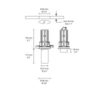 Flos UT Downlight Trim 57 faretto incasso