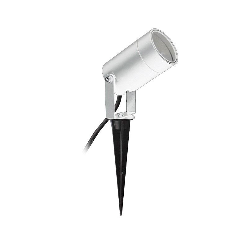 Lampo Faretto GU10 con picchetto orientabile per esterno bianco