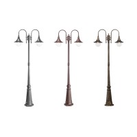 Ideal Lux Cima outdoor street lamp in aluminum