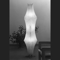 Flos Fantasma Piccolo Floor Lamp white Cocoon Resin By Tobia