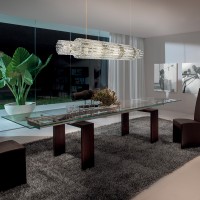 Masiero Vegas led linear suspension lamp