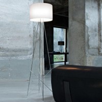Flos Ray F2 Floor Lamp Glass dimmable by Rodolfo Dordoni
