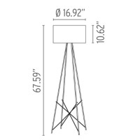 Flos Ray F2 Floor Lamp Black dimmable by Rodolfo Dordoni