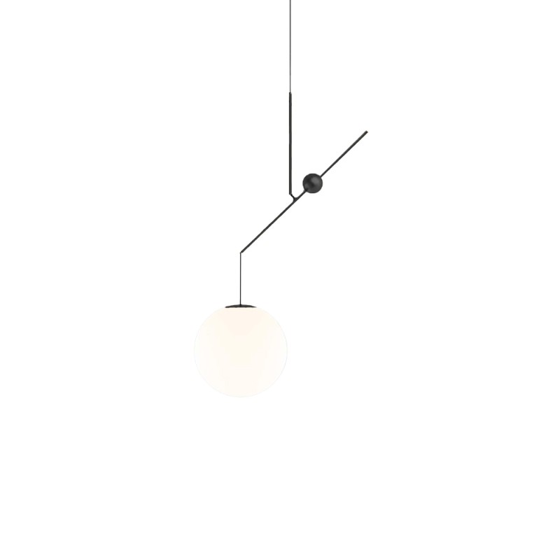 Luceplan Malamata 48 black suspension lamp