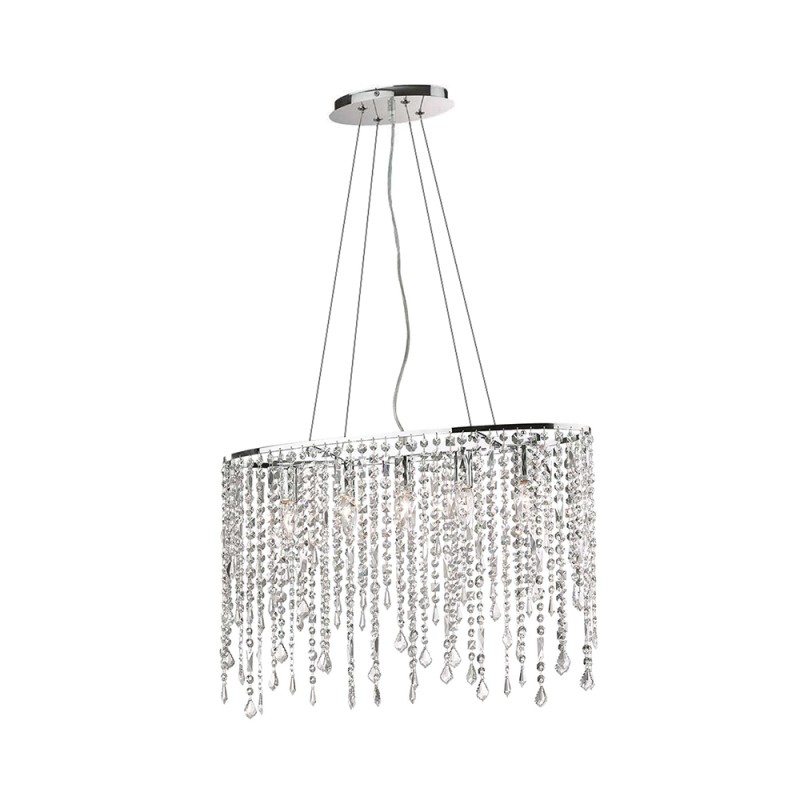 Ideal Lux Rain crystal suspension lamp