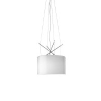 Flos Ray S Chandelier Suspension lamp with lampshade by Rodolfo
