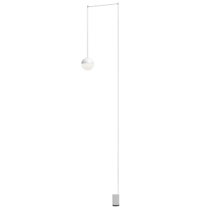 Flos String Light Sphere and floor switch white