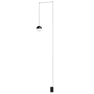 Flos String Light Sfera e switch terra nero