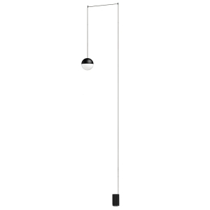 Flos String Light Sphere and floor switch black