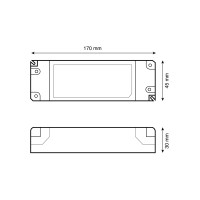 Lampo driver constant current  40.4W 1050mA
