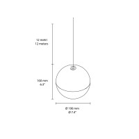 Flos String Light Sphere and rose white