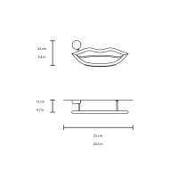 Masiero Visio led wall lamp