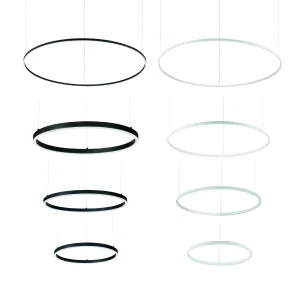 Ideal Lux Oracle Slim LED 4000K Circular Suspension Lamp for Indoor