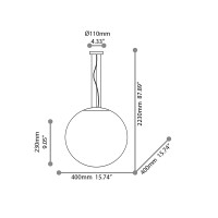 Ideal Lux Candy suspension lamp