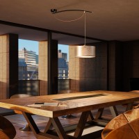 Lumina Moove grey suspension lamp