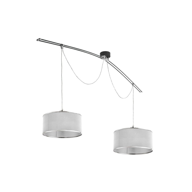 Lumina Moove Double grey suspension lamp