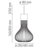 Flos Chasen Lampada a Sospensione Lampadario in borosilicato by