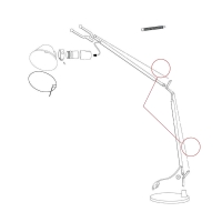 Artemide replacement traction cable for Tolomeo E27